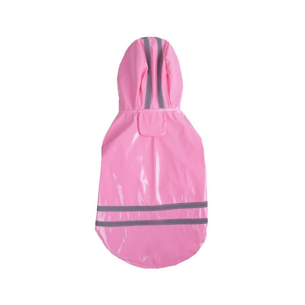 Chubasquero reflectante para perros, chaqueta para perro impermeable con capucha para perros, Chihuahua y Yorkshire: pink / XL