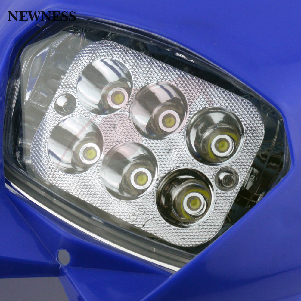 Universal Motocross faros LED lámpara Enduro para KLX KDX RMZ DRZ DR XR YZ CR EXC XCF SMR