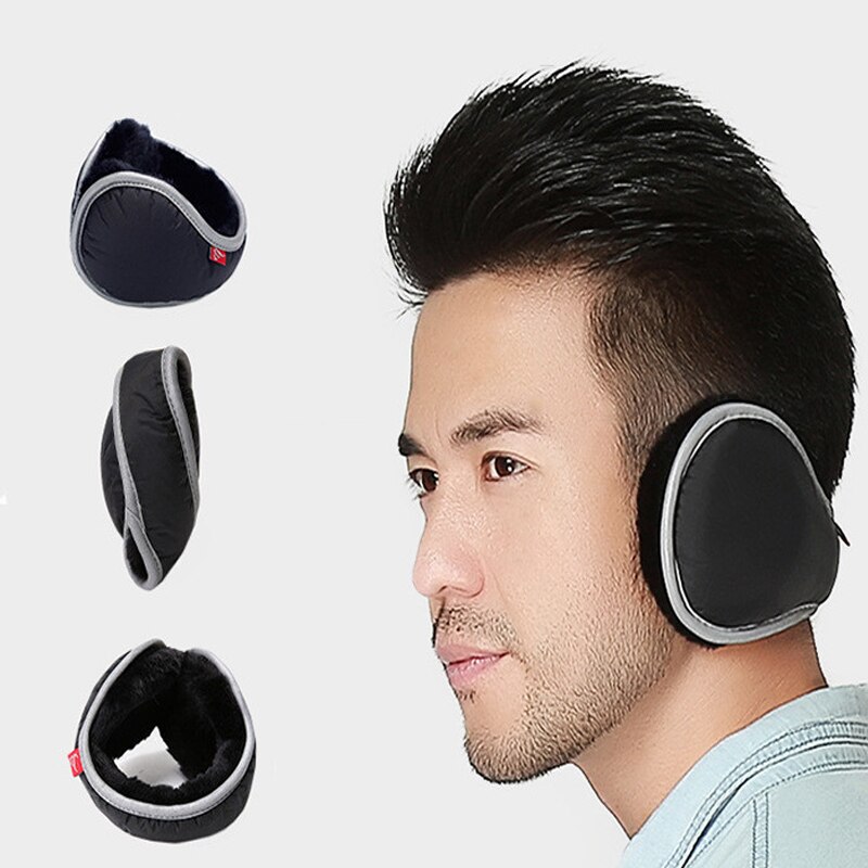 Vattentäta varma hörselkåpor vintervikbara reflekterande hörselskydd täcker kyltåliga justerbara hörselkåpor