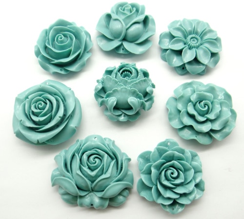 Chinesischen Bio Zinnober natürliche Quarz kristall schnitzen blau blume Charme Anhänger für diy Schmuck machen Halskette Zubehör A18