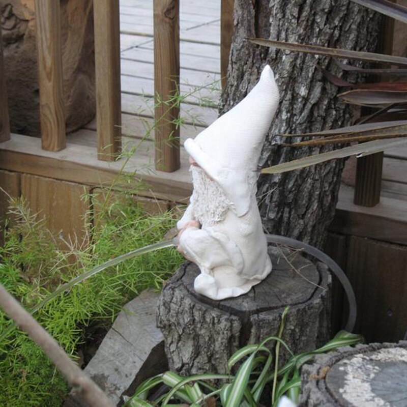 Plassen Gnome Standbeeld Wizard Hars Beeldje Wizzing Wizard Fontein Wit Wizard Tuin Gnomes 12Cm In Voorraad