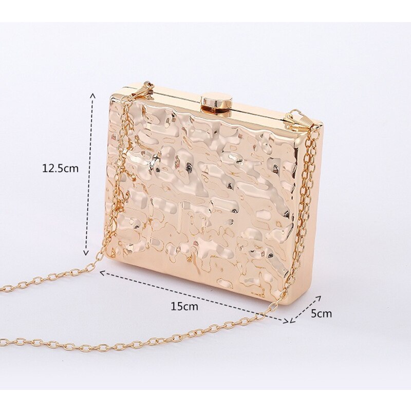 Box Bags For Women Clutch purse Wedding Party Evening Clutches women&#39;s shoulder bag Female Chain Sling Crossbody Bags