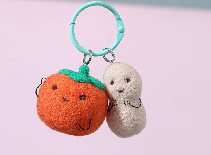 Zara pendant wool needlepoint kit wool felt needle felting pendant craft needlecraft DIY handmade: Default Title