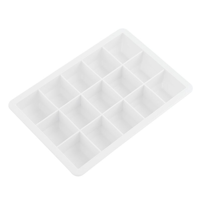 Eis Gitter Silikon Würfel bilden Gelee Macher Küche Werkzeug15 Gitter Silikon DIY Eis Gitter Würfel bilden Creme Tablett Container 1: W