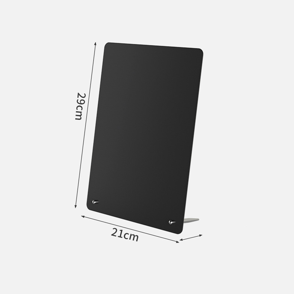 Magnetisch prikbord met standaard Magnetisch whiteboard voor tafelblad met magnetische klem Metalen bord voor magneten Display: Beige