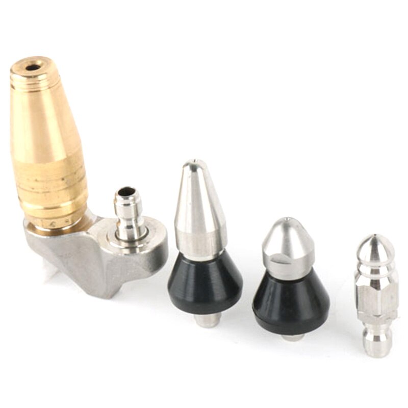 (4 Nozzles Per Lot) High Pressure Sewer Drain Cleaning Nozzle, Sewer Jetter Heads