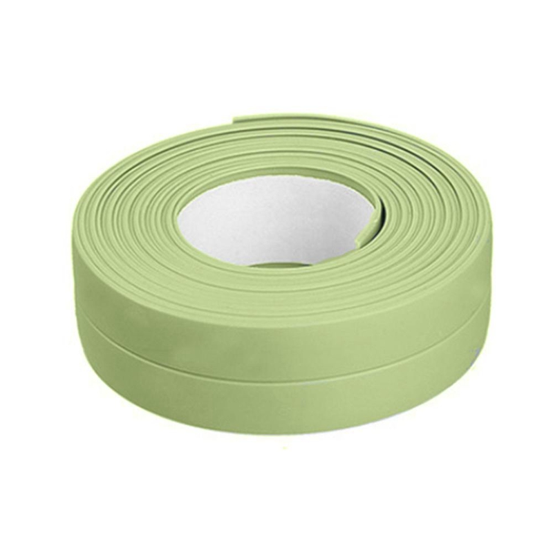 Aanrecht Badkamer Kloof Strip Pvc Tape Waterdichte Meeldauw Zelfklevende Zwembad Water Seal Sterke Zelfklevende Tape: 3.2m  Green