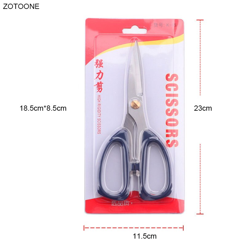 Ménage tailleur ciseaux acier inoxydable multifonction bureau tissu ciseaux bricolage étudiant sécurité main ciseaux outils de couture G: M