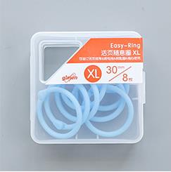 Coloffice Candy Color Plastic Multi-Function Paper Clip Random Circle Document Information Card Binder Transparent Loose Ring: 8PCs XL-blue