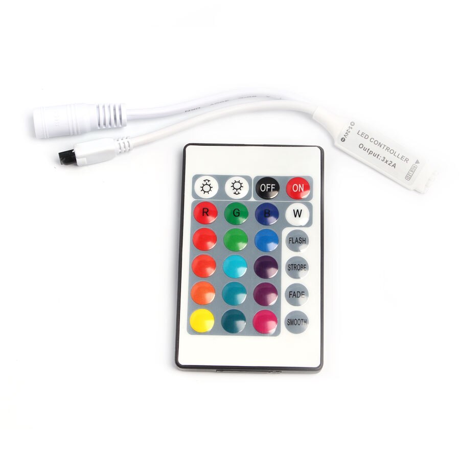 24 Keys / 44 Keys RGB IR/Mini Remote Controller DC12V Controller For SMD3528/5050 LED RGB Strip Lights Mini Controller 24 key