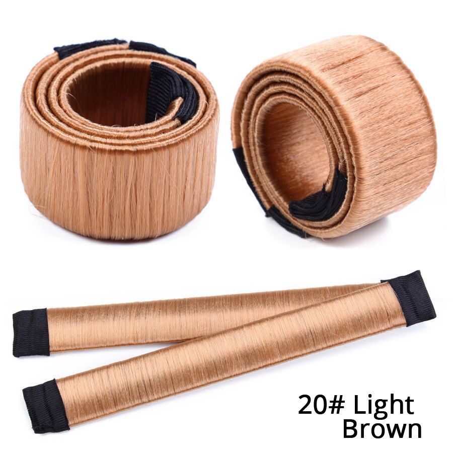 S/M/L Donut Hair Bun Maker Hair Styling Tools Hair Sponge White/Brown/Black Colors Best Hairstyle Accessories: 20