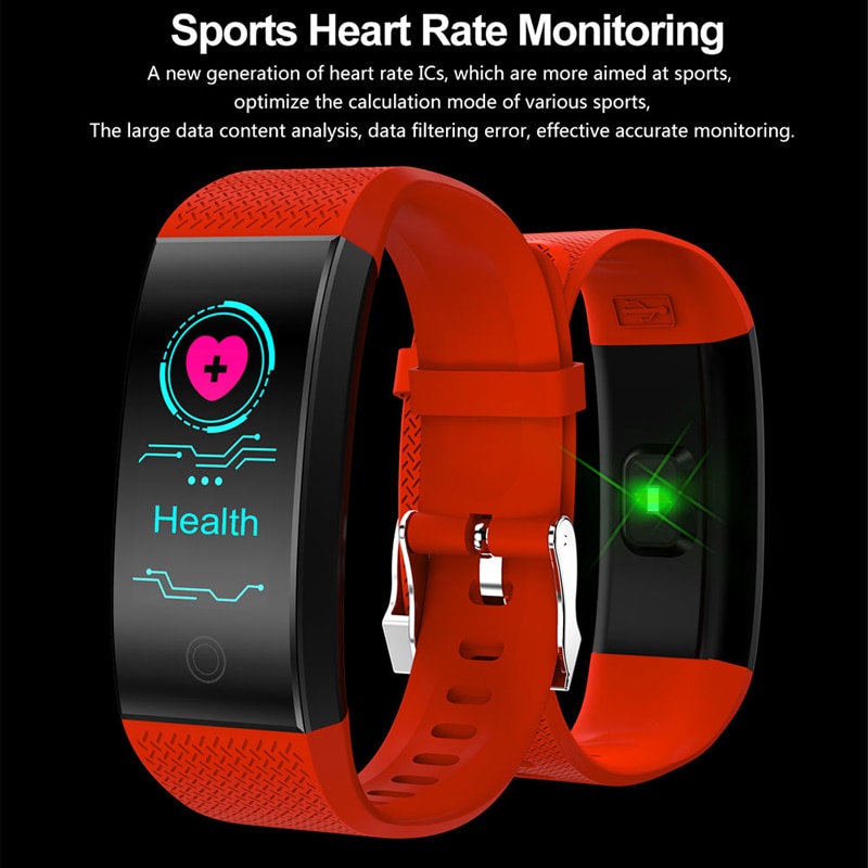 Smart fitness armband  ip68 puls fitness tracker stegräknare 0.96 '' skärm sport smart band klocka män kvinnor för android ios