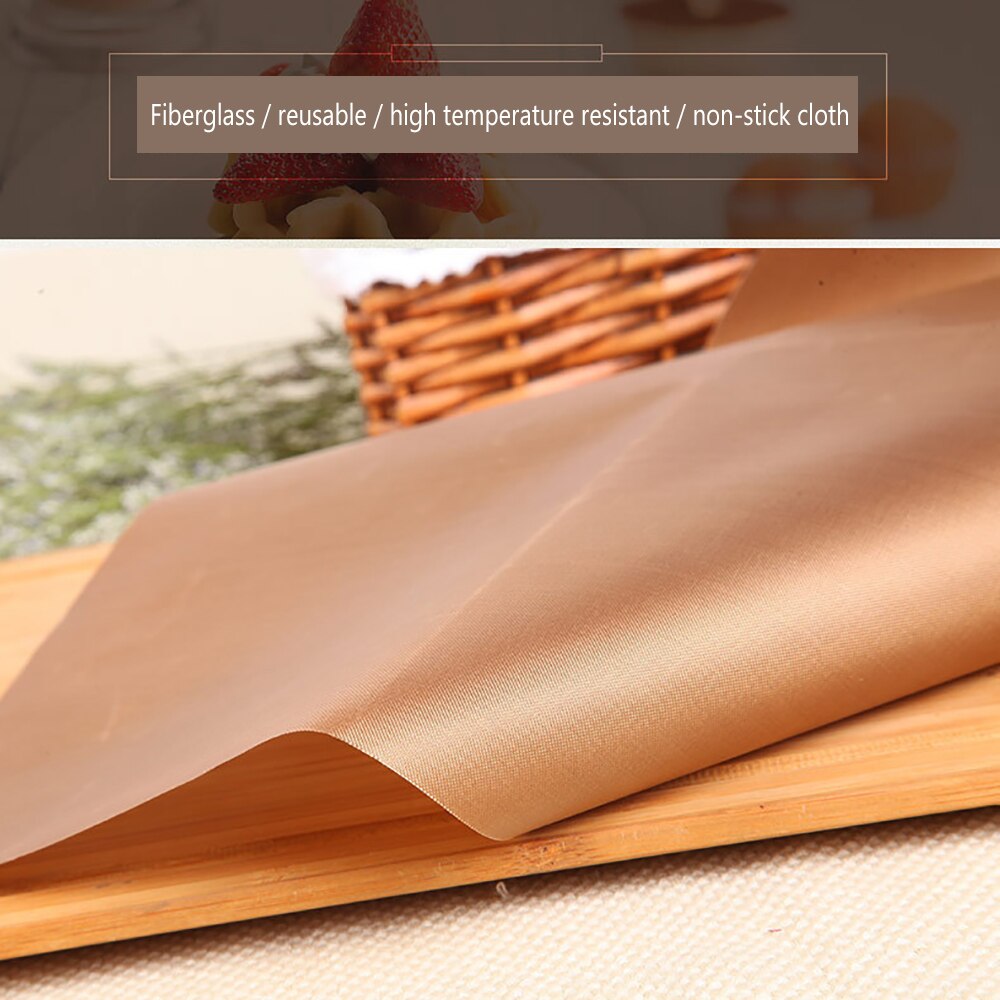 Herbruikbare Non Stick Bakpapier Hittebestendig Vel Oven Magnetron Grill Bakken Mat Oven Verdikte Bakken Linoleum