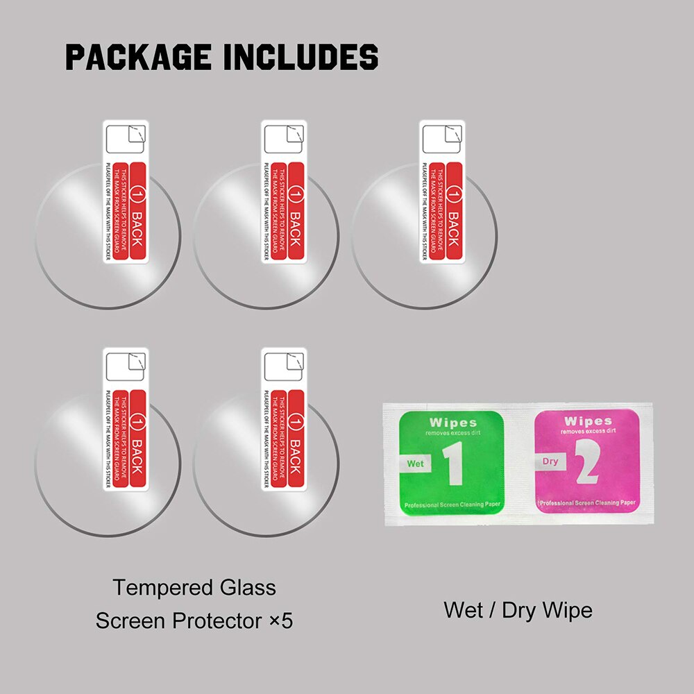 Ochronne szkło hartowane dla Garmin S6 S60 S62 S40 Screen Protector dla Garmin S6 S60 S62 S40 inteligentny zegarek szkło hartowane: 5 Pcs / Garmin Approach S40