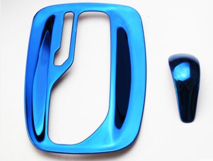 Pegatinas de engranaje automático de acero inoxidable para coche, accesorios para opel Insignia, Sedán Sport Tourer , , , , , ,: blue