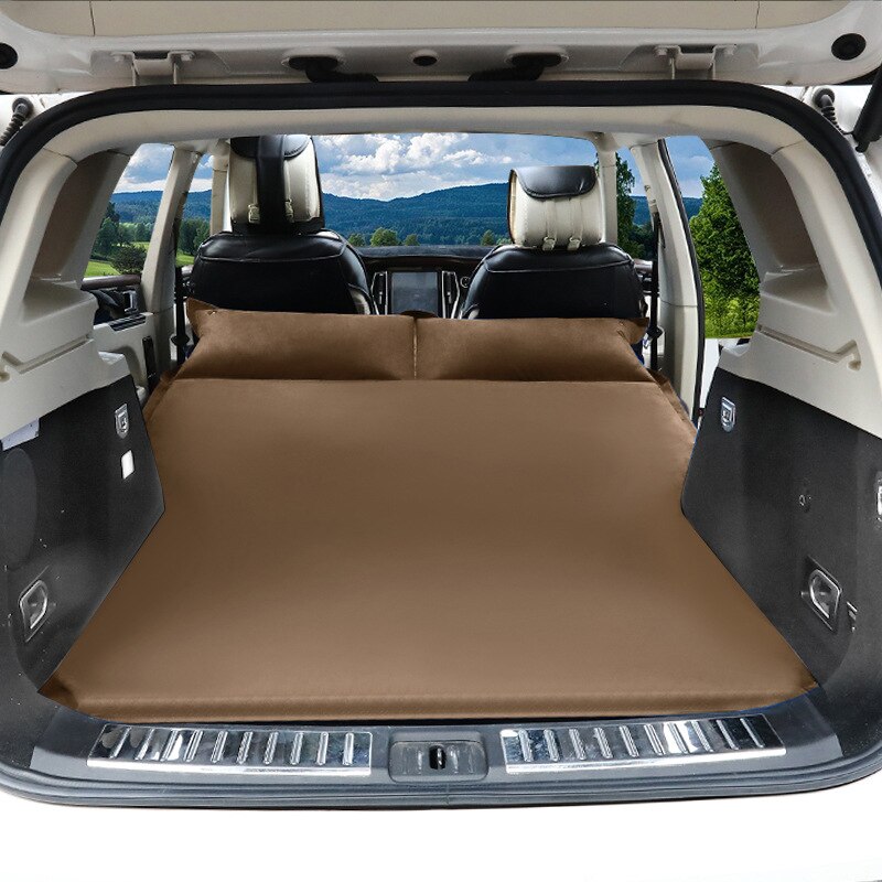 Automatische Aufblasbare Auto Reise Bett SUV Luft Auto Matratze für Zurück Sitz Abdeckung Camping Begleiter PVC Tuch Auf Lagerbier: Gelb