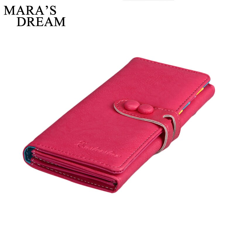 Mara's dream rits pu lederen portemonnee kaarthouder fotohouders dames top merk portemonnee portemonnee dames portemonnee portemonnees