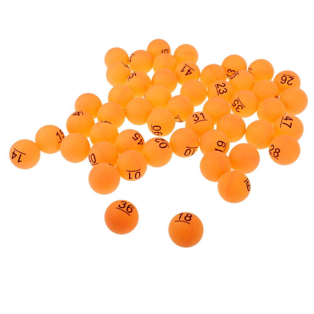 Pelotas de Ping Pong de 40mm, pelota de práctica de tenis de mesa, Material PP, lavable, 50 unidades