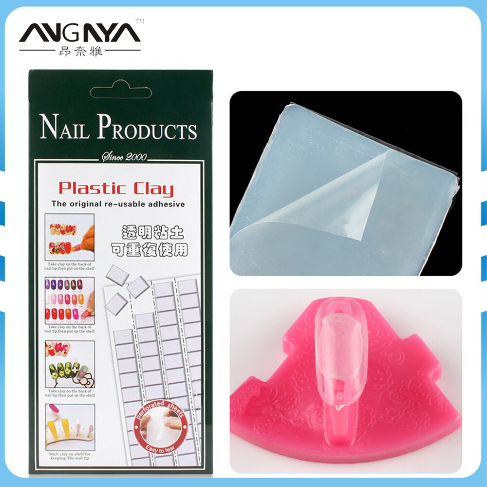 Angnya Tack-Het Transparante Nail Klei Lijm Geen Trace Viscose Non Stick Nagel Lijm Stok Voor Manicure Tips Decoratie