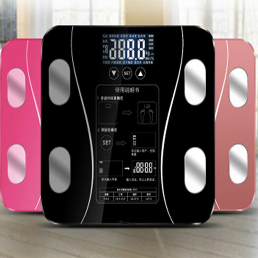 Digital Body Fat Scale Bathroom Health Analyser Electronic Smart Weighing Scales