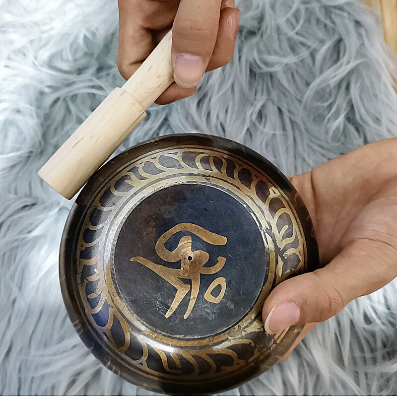 Nepal handgemachte Tibet Buddha Klang schüssel Yoga Meditation Singen Schüssel Durcheinander Glockenspiel Handwerk musik therapie Tibetische Klangschalen