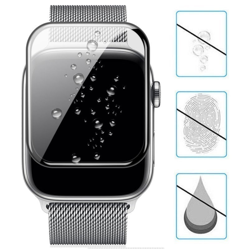 3 stk beskyttelsesglas til ur apple serie 7/6/ se skærmbeskyttere apple ure hydrogel film tilbehør smartwatch