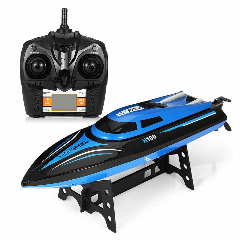 Lancha motora con Control remoto para niños, barco de carreras de alta velocidad, juguete de lancha motora refrigerada por agua, modelo educativo