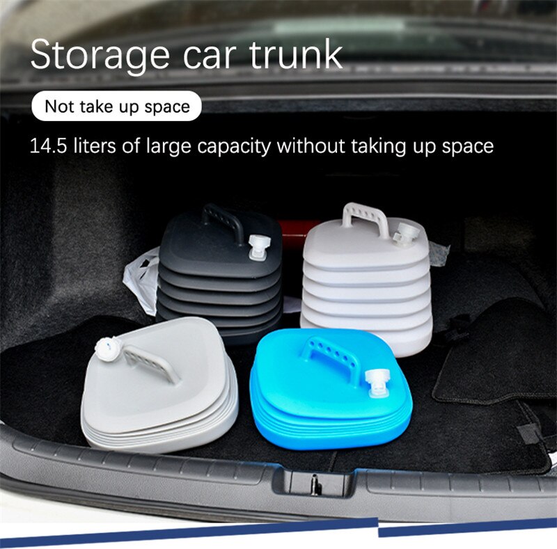 Outdoor Bucket Car Portable Water Tank Large Capacity Household Folding Silicone Water Storage Bucket Camping Car Accessory