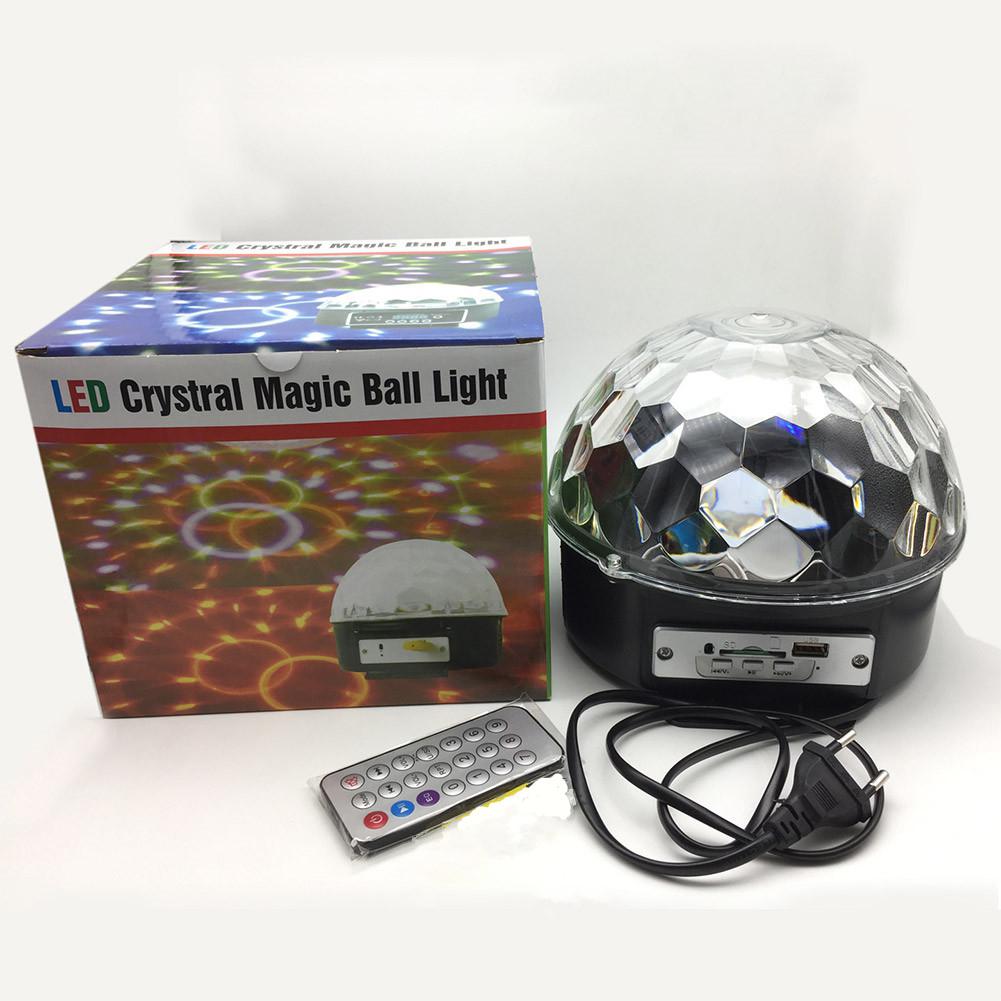 HiMISS LED DJ Disko Licht Klang Kontrolle Bühne Lichter RGB Magie Kristall Ball Lampe Projektor Wirkung Lampe Licht Weihnachten Party: Bluetooth Modus