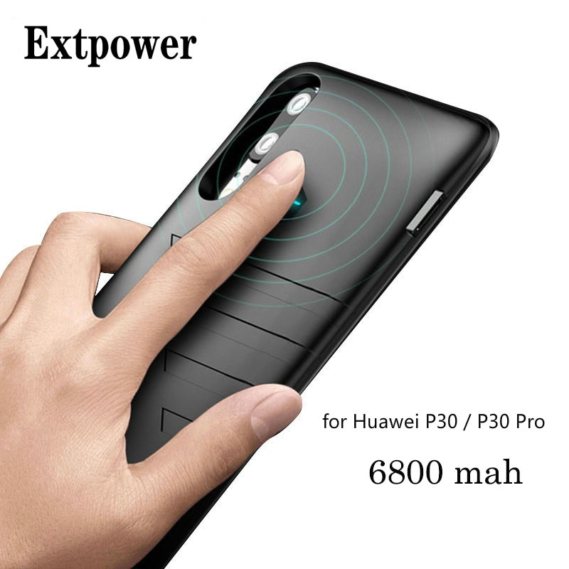 Extpower 6800 mah Power Bank Charger Case Voor Huawei P30 Pro Externe Pack Backup Batterij Opladen Case Cover Voor Huawei p30