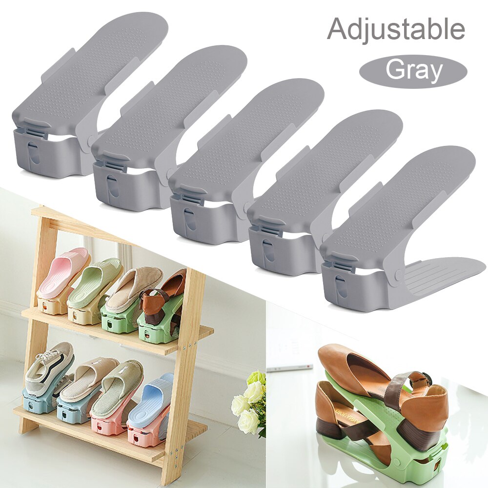 5PCS Adjustable Strong Home Shoe Slots Organizer S... – Grandado