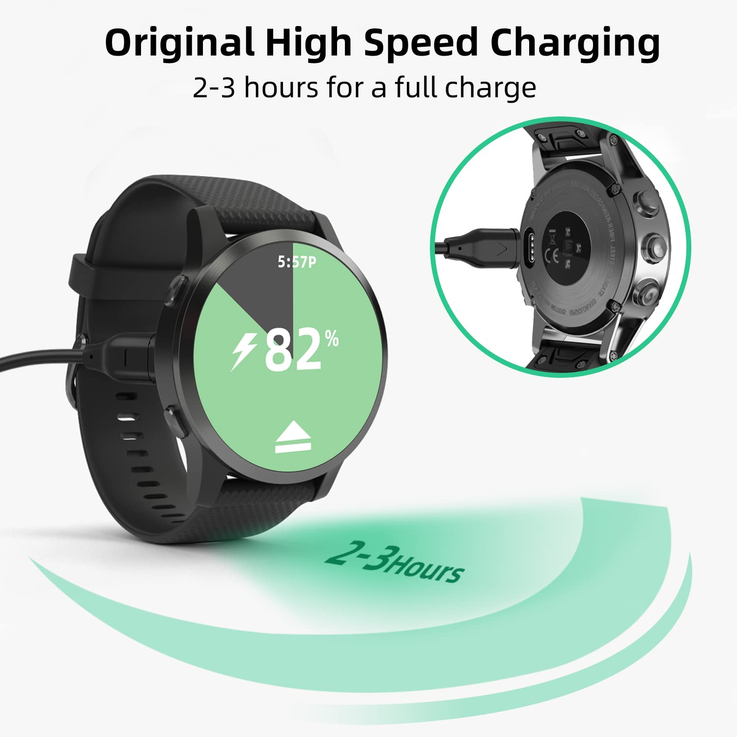 USB Typ C Ladekabel für Garmin Fenix 8 7 5X 6S Profi Smartwatch Ladegerät Kabel für Garmin Fenix Serie Datenleitung