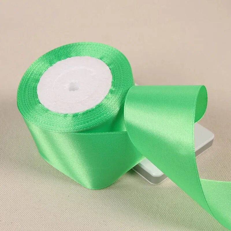 25Yards/Roll 50mm Satin Ribbons Wedding Wrapping Ribbons Bow for DIY Crafts Polyester Christmas Home Decor Accessories Tape