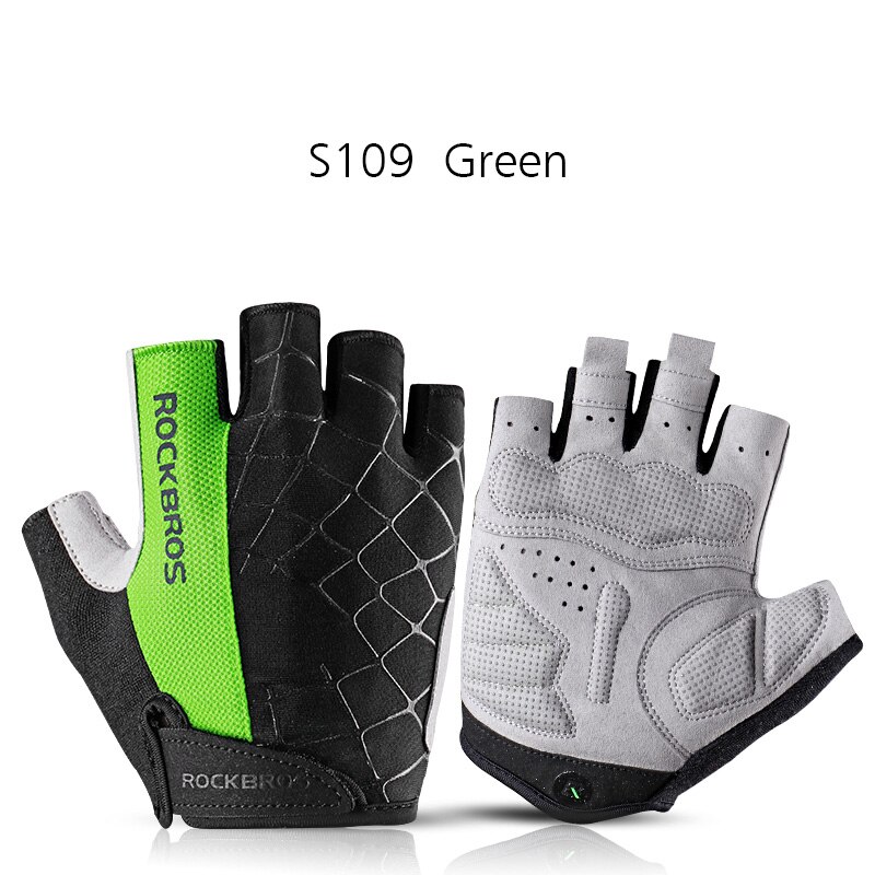ROCKBROS Pro Bike Cycling Gloves Half Finger GEL Pad Shockproof Mens Women Spring Summer Sports Non-slip Gloves Guantes Ciclismo