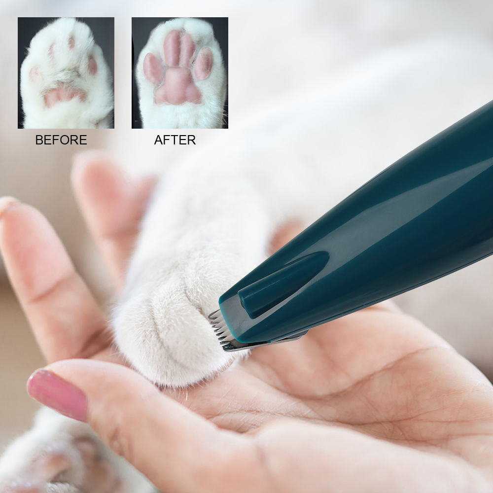 Rasoir électrique pour animaux de compagnie, accessoires pour animaux de compagnie, tondeuse pour les pieds de chat et de chien, ciseaux de toilettage à faible bruit