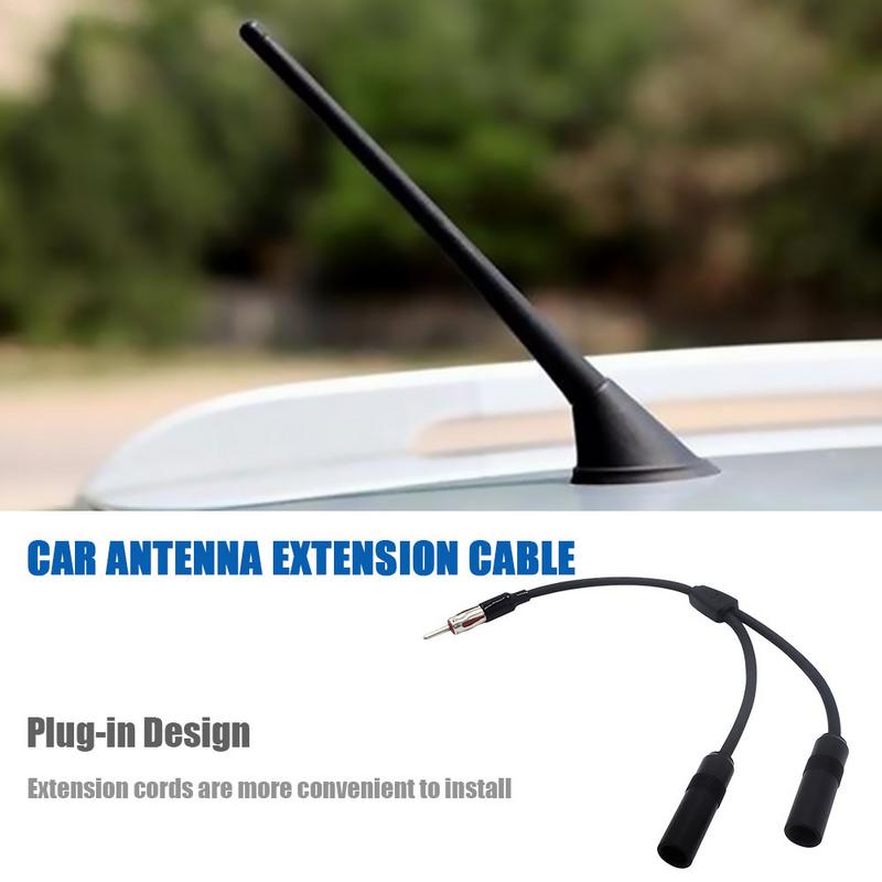 Auto Antenne Kabel Adapter Aluminium Plug In 1 Voor 2 Radio Antenne Verlengkabel Product