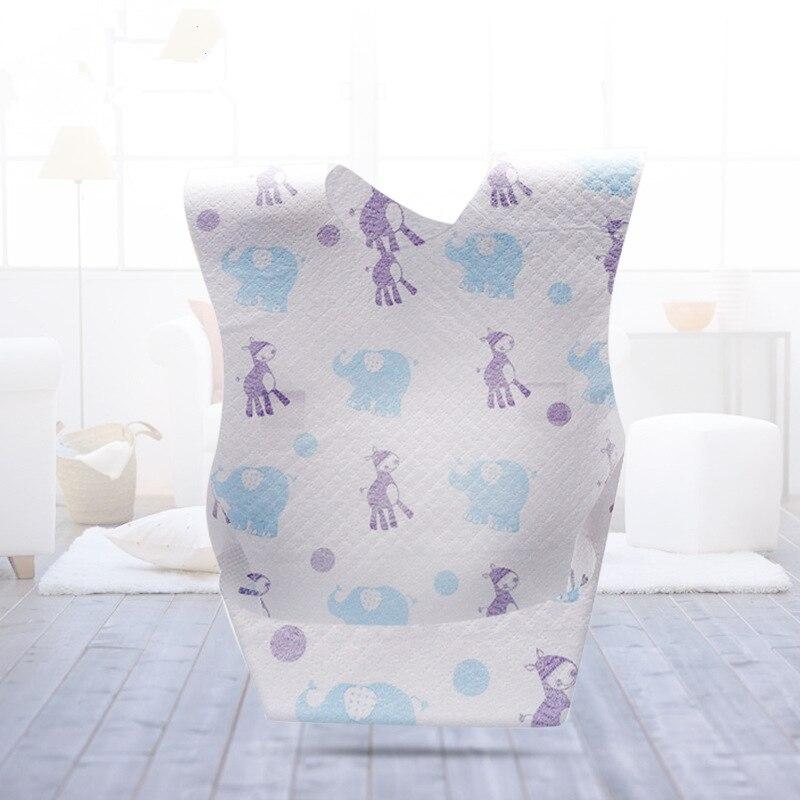 10 Stks/partij Leuke Cartoon Print Baby Slabbetjes Wegwerp Waterdichte Slabbetjes Jongens Meisjes Zuigelingen Bib Burp Doek Voor Kinderen Voeden Stuff
