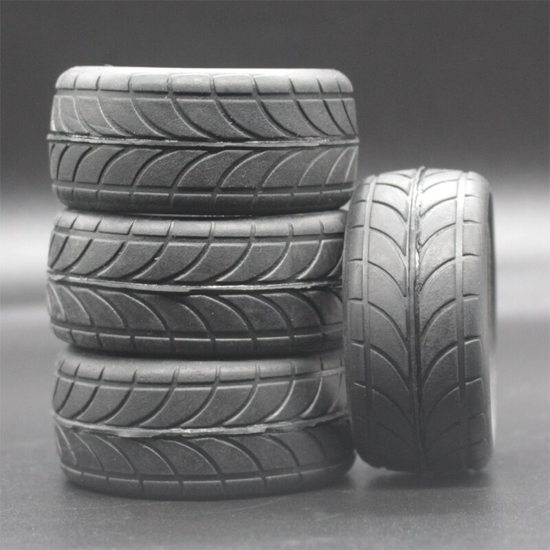 4pcs 1/10 On-Road Car Gomme Morbide 64 MILLIMETRI Ad Alta Aderenza Pneumatico di Gomma Spugna liner Per HSP Tamiya HPI Kyosho 94122 94123 D3 D4 TT02 FW06: 6086