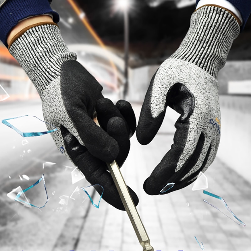 Cut Resistant Safety Gloves Cut Proof HPPE Labor Gloves ANSI A3 Anti Cut Work Gloves