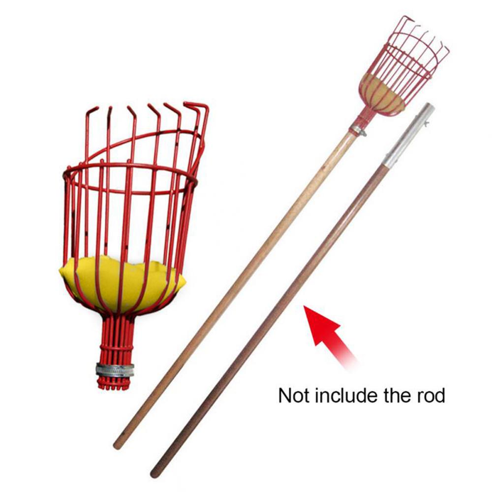 Garden Tools Metal Fruit Picker Gardening Fruits Collection Picking Head Tool Fruit Catcher Device Greenhouse Fruit Picker