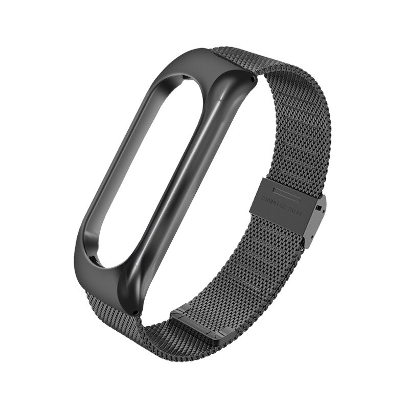 Edelstahl Strap Für Xiaomi Mi Band 3 4 5 6 Smart Uhr Handgelenk M3 M4 Armband Für MiBand 6 5 4 3 Miband Strap Ersatz: 02 For Mi band 5 4 3