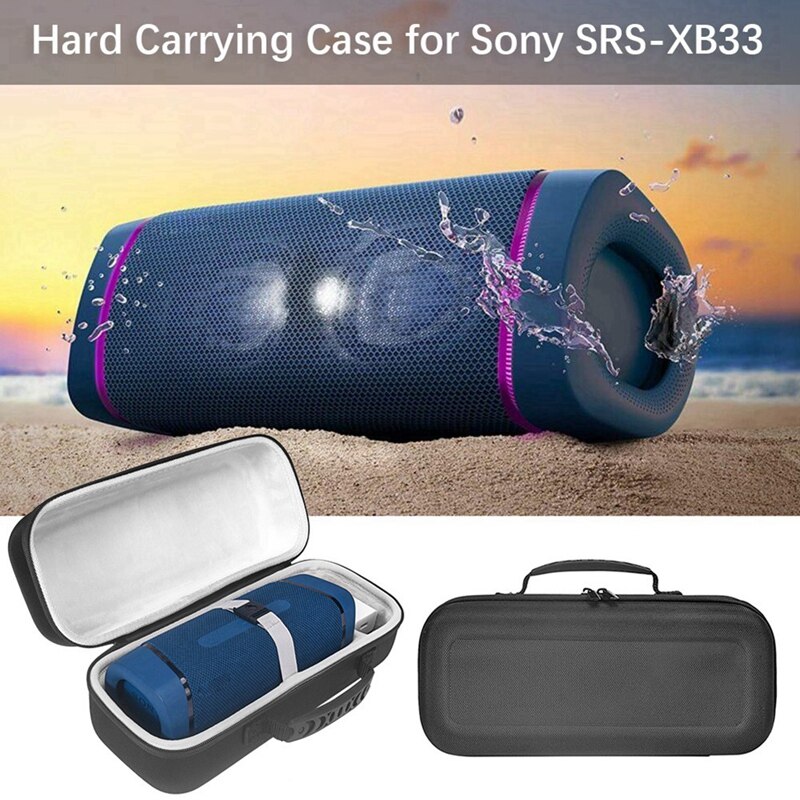 2-in-1 USB OTG Cable USB-C/Micro-USB to USB 3.0 Adapter - Gray & EVA Case for Sony SRS-XB33