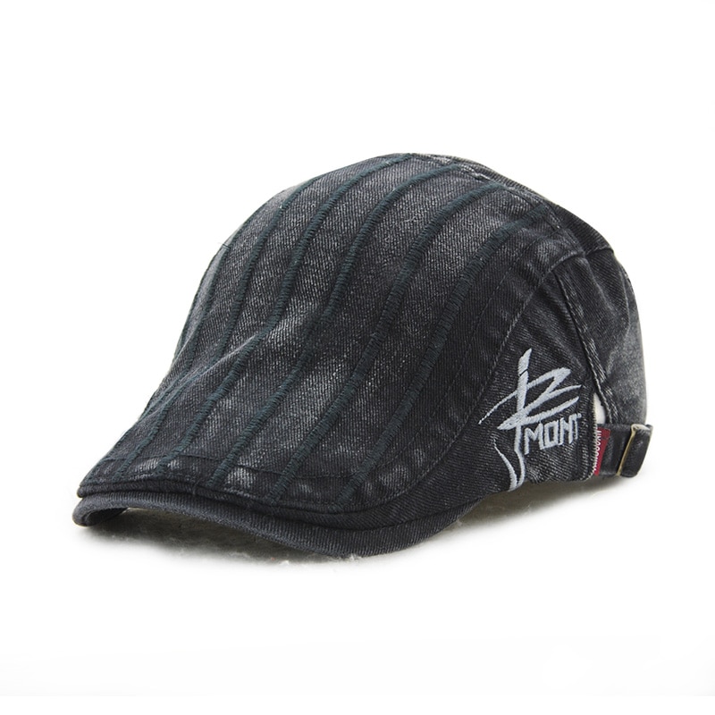 Weiblich männlich gestreiften französisch baskenmütze Hütte lässige Baskenmützen entenschnabel Hütte frauen männer schlicht zeitungsjunge knochen casquette flache erreichte Deckel gorras