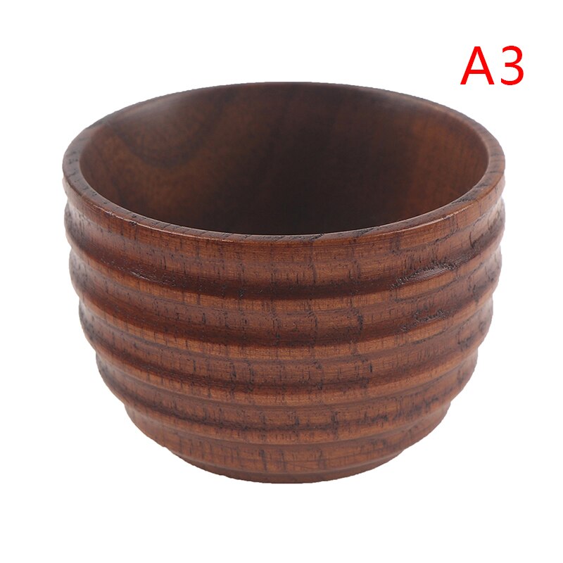 Copo de madeira natural clássico artesanal grande barriga cerveja café suco de leite xícara de chá tumbler
