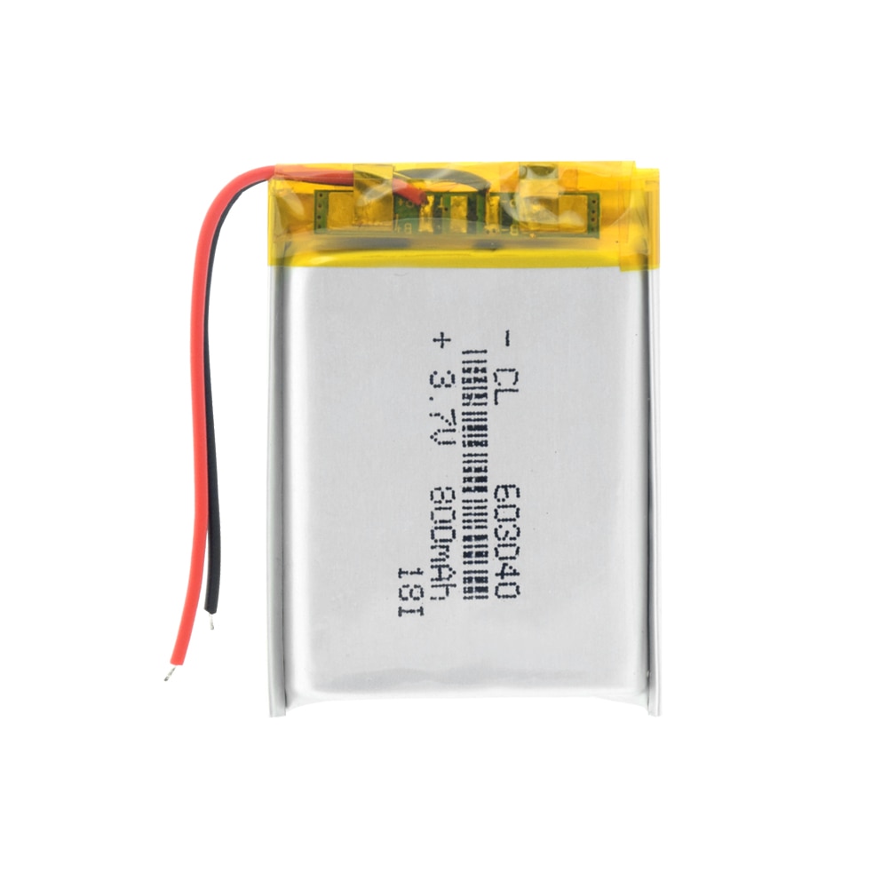 Batteria YCDC Li-Ion Polimero - 800mAh 3.7V Batteria Lipo Ricaricabile con Protezione PCB