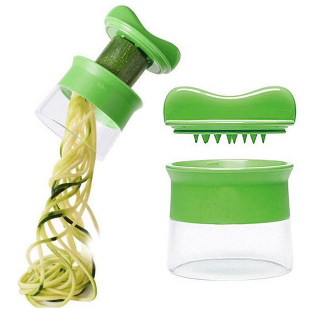 Wortel Komkommer Rasp Spiral Blade Cutter Groente Fruit Spiral Slicer Salade Gereedschap Courgette Noodle Spaghetti Maker