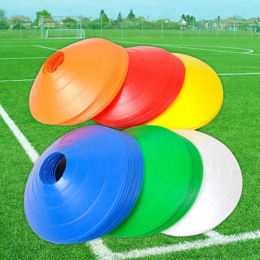 Outdoor Sport Voetbal Rugby Speed Training Disc Cone Cross Track Ruimte Marker Inline Schaatsen Cross Speed Training 10Pcs