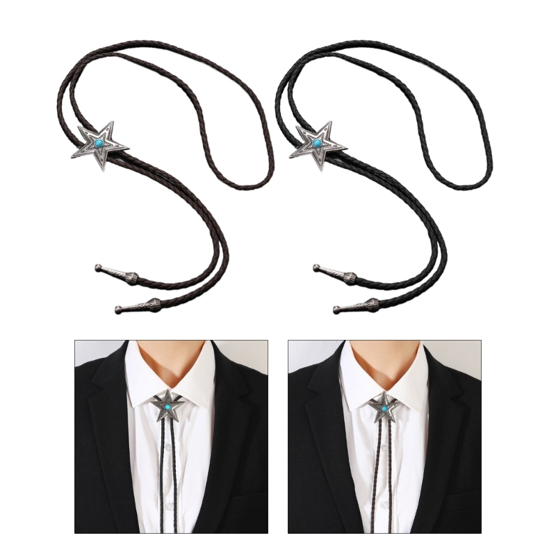 Estrella Cordón Corbata Bolo Corbata Estrella Corbata Collar Occidental