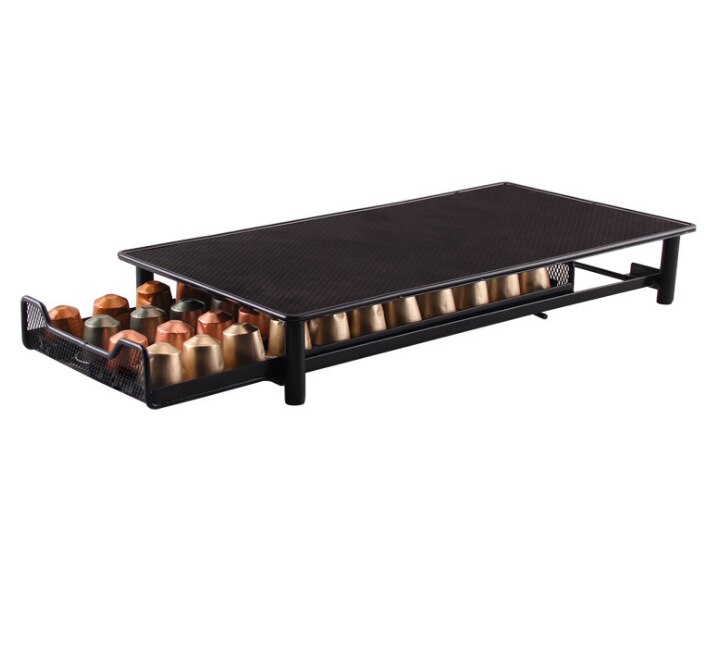 40 Pods Coffee Capsule Organizer Storage Stand Practical Coffee Drawers Capsules Holder For Nespresso Coffee Capsule Shelves