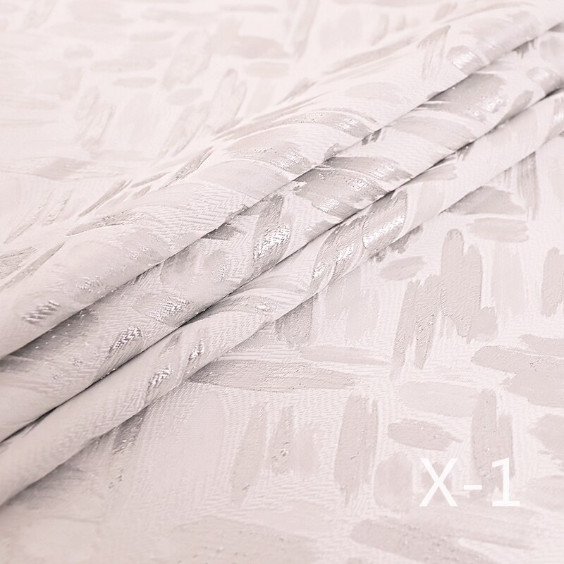 Jacquard Satin Fabric Gold Thread Sewing Material High-end Ladies Dress/Suit Fabric100*150cm: X-1